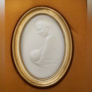 Vintage 1981 “This Is What It Is All About” Porcelain Plaque By Irene Spencer